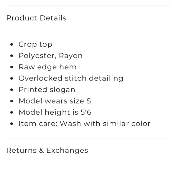 Edikted Patchwork Crop Top • Size S • NWT - Picture 4 of 4